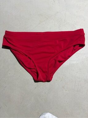 Eco beach Red Women's Bikini Bottom large